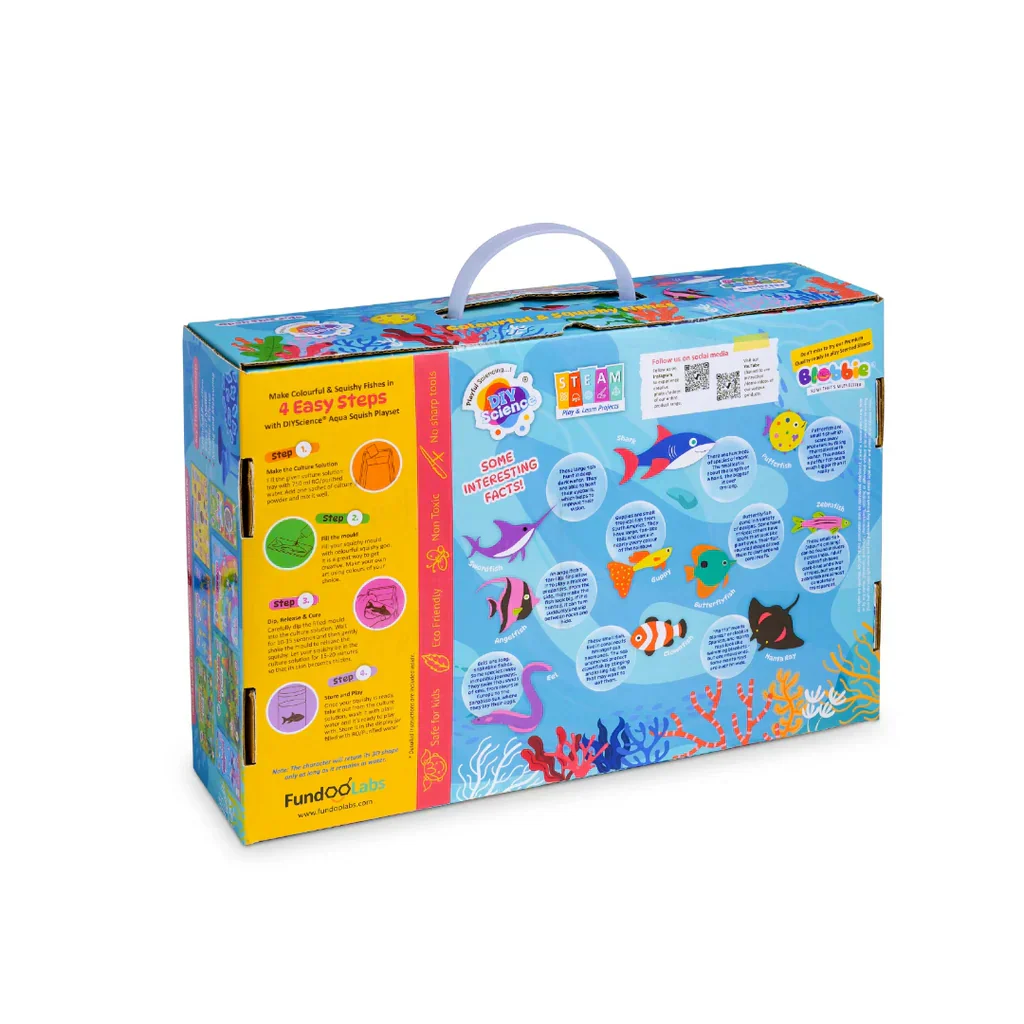 Aquarium Aqua Squish Kit for Kids 100% Safe & Non Toxic - EKT3664