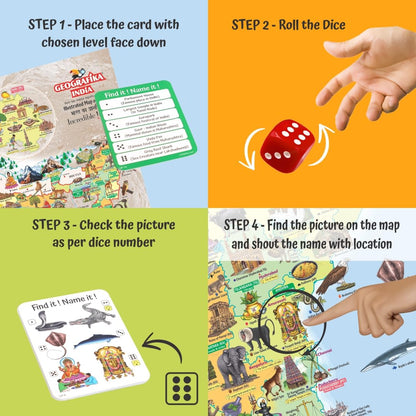 Goegrafika India - Play and learn about India - EKT3703