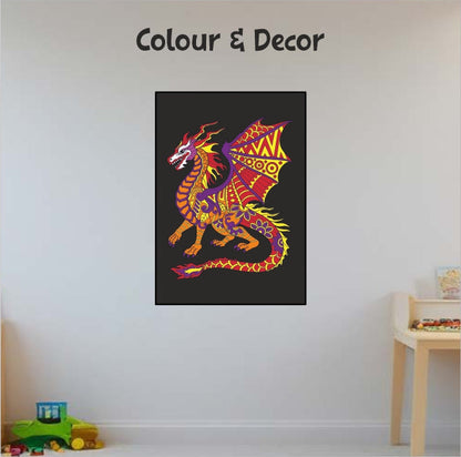 Doodle Coloring Kit - 4 *A3 Size Posters - Fantasy - EKT3714