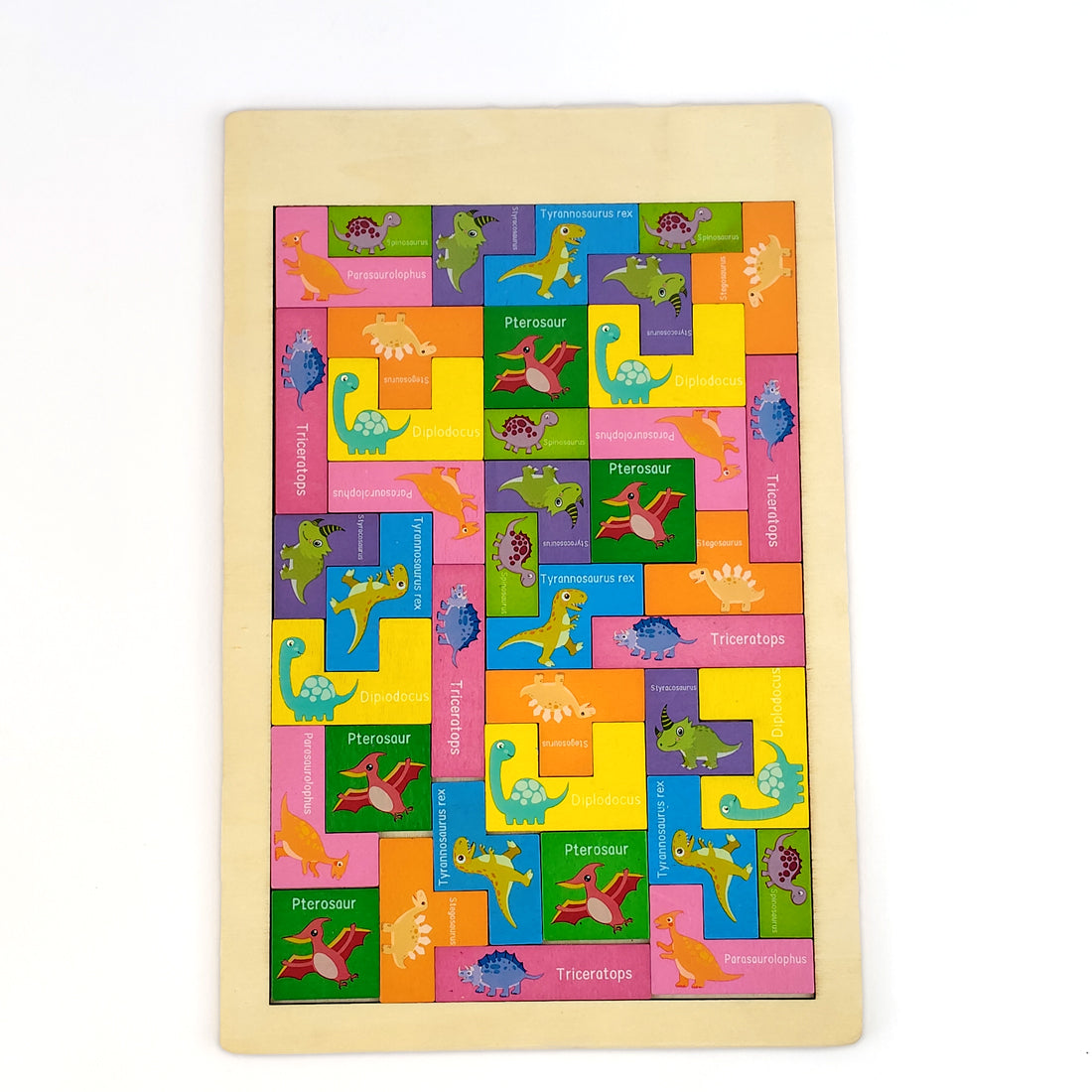 Wooden Intelligence Dino Theme Puzzle - EKT3811