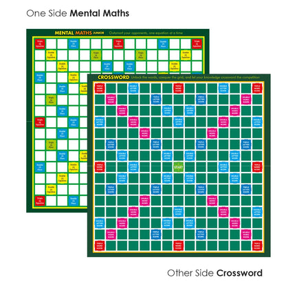 2-In-1 Junior Board Game Set | Crossword And Maths - EKT3840