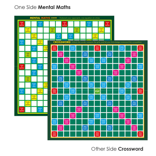 2-In-1 Junior Board Game Set | Crossword And Maths - EKT3840