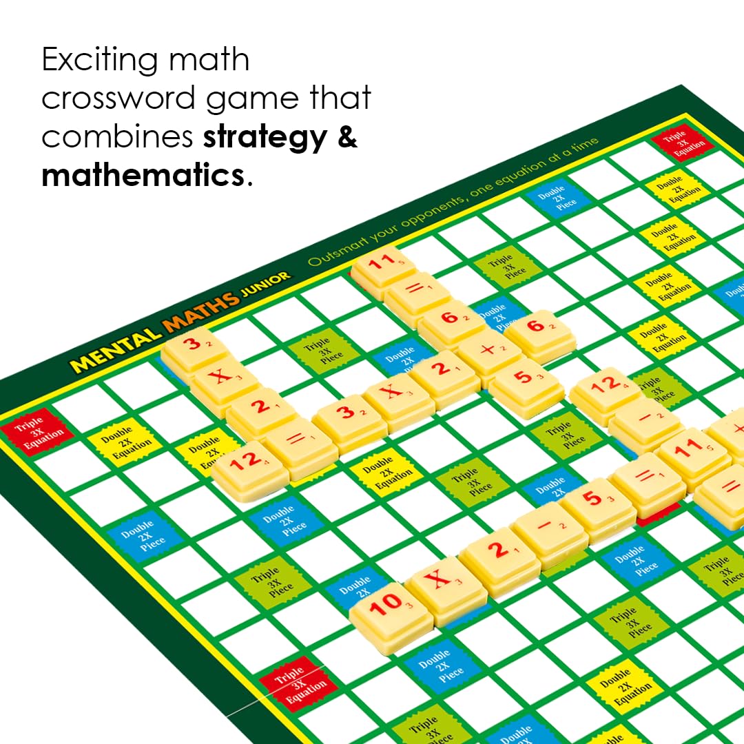 2-In-1 Junior Board Game Set | Crossword And Maths - EKT3840