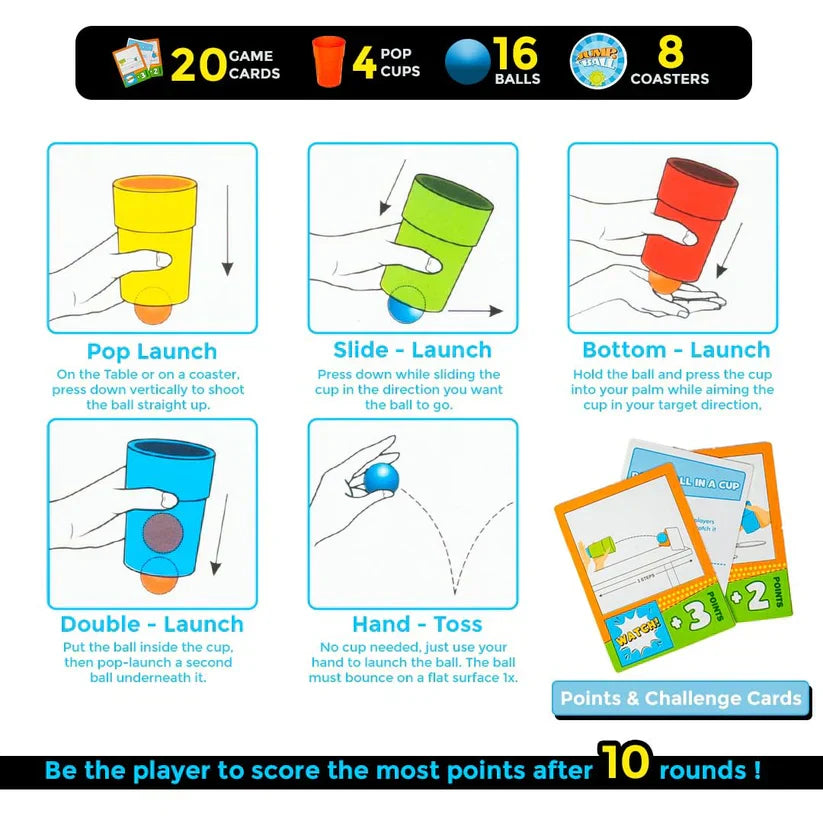 Jump Ball Game Set | Pop It Catch It - EKT3841