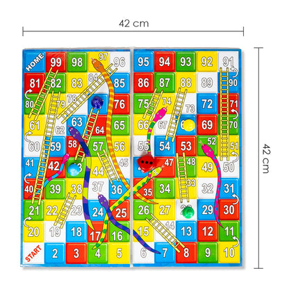 Jumbo 6 Player Ludo With Snake And Ladder - EKT3844