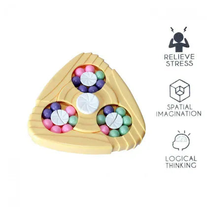 Rotate Cube Beans Magic Toy 360 Degree Random Colours - EKT3879