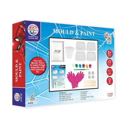 Spiderman Mould And Paint Diy Art & Craft Kit - EKT3896