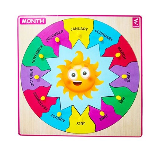 Months Peg board puzzle - EKW0171