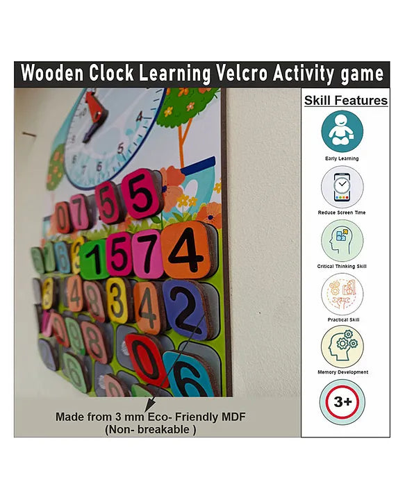 Wooden Velcro Activity Puzzle - EKW0268