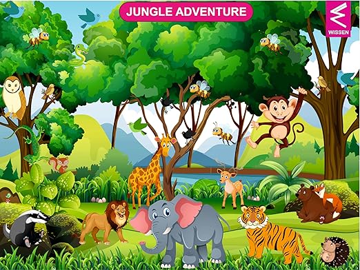 Wooden Jungle Theme Jigsaw Puzzle - EKW0299