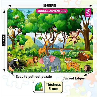 Wooden Jungle Theme Jigsaw Puzzle - EKW0299