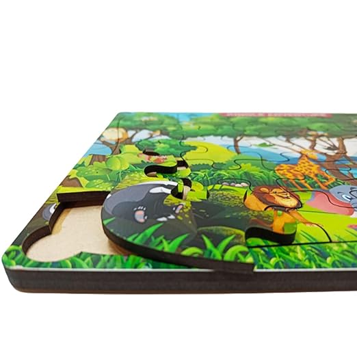 Wooden Jungle Theme Jigsaw Puzzle - EKW0299