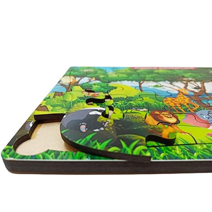 Wooden Jungle Theme Jigsaw Puzzle - EKW0299
