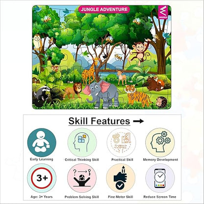 Wooden Jungle Theme Jigsaw Puzzle - EKW0299